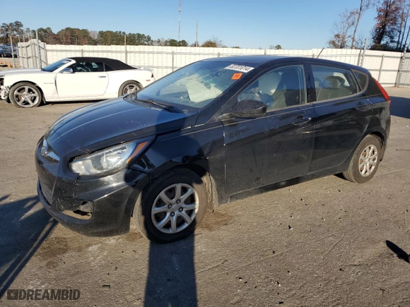2012 Hyundai Accent GS with VIN KMHCT5AE7CU021416, listed as a Copart auction lot 83701014 with 215,287 mi miles and Salvage Title. Bid and sale history available at carsss.com. Image 1.