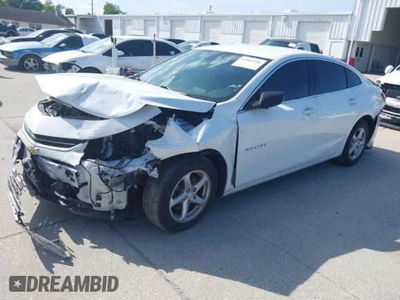 2017 Chevrolet Malibu LS with VIN 1G1ZB5ST2HF205424, listed as a IAAI auction lot 41965596 with Not Provided miles and . Bid and sale history available at DreamBid. Image 2.