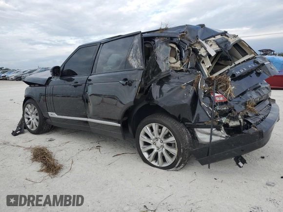 2014 Land Rover Range Rover Supercharged with VIN SALGS3TF9EA193947, listed as a Copart auction lot 89169615 with Not provided miles and Salvage title. Bid and sale history available at DreamBid. Image 2.