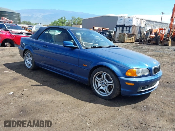 2001 BMW 3 Series 330Ci with VIN WBABS53451EV85982, listed as a IAAI auction lot 41658343 with 66,547 mi miles and . Bid and sale history available at carsss.com. Image 1.