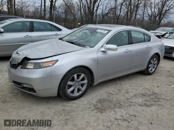 2013 Acura TL Tech with VIN 19UUA8F51DA012515, listed as a Copart auction lot 47464185 with 150,151 mi miles and Salvage Title. Bid and sale history available at carsss.com. Image 1.
