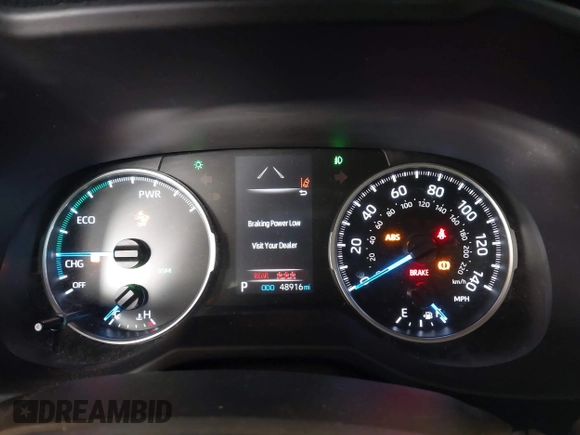 2021 Toyota RAV4 Hybrid LE with VIN 4T3B6RFV3MU010280, listed as a IAAI auction lot 41518724 with 48,916 mi miles. Bid and sale history available at carsss.com. Image 7.