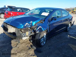 2020 Hyundai Elantra SEL with VIN 5NPD84LF2LH556156, listed as a IAAI auction lot 41607963 with 76,174 mi miles. Bid and sale history available at carsss.com. Image 2.