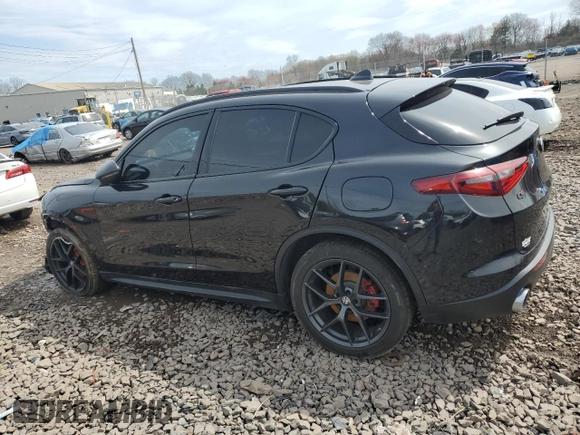 2019 Alfa Romeo Stelvio Ti with VIN ZASPAKBN3K7C55789, listed as a Copart auction lot 51557835 with 105,118 mi miles and Salvage title. Bid and sale history available at DreamBid. Image 2.