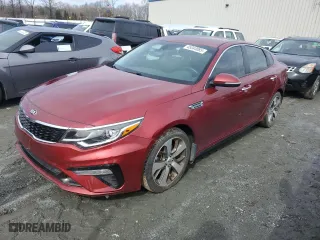 2019 Kia Optima S with VIN 5XXGT4L30KG353231, listed as a Copart auction lot 45040085 with 67,839 mi miles and Salvage Title. Bid and sale history available at carsss.com. Image 1.