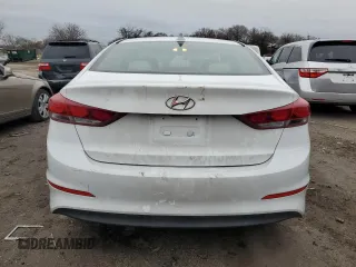 2017 Hyundai Elantra SE with VIN 5NPD84LF9HH119536, listed as a Copart auction lot 84386104 with 91,672 mi miles and Salvage title. Bid and sale history available at DreamBid. Image 6.