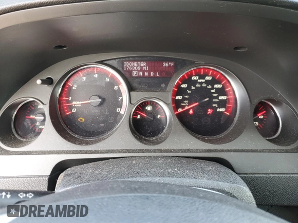 2010 GMC Acadia SL with VIN 1GKLRKED9AJ238262, listed as a Copart auction lot 45096375 with 176,309 mi miles and Salvage Title. Bid and sale history available at carsss.com. Image 9.