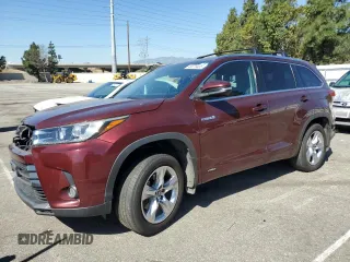 2017 Toyota Highlander Hybrid Limited with VIN 5TDDGRFH0HS035239, listed as a Copart auction lot 46679405 with 111,463 mi miles and Salvage title. Bid and sale history available at DreamBid. Image 1.