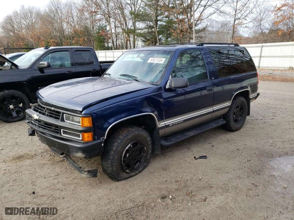 1999 Chevrolet Tahoe with VIN 3GNEK18R1XG208636, listed as a Copart auction lot 83521334 with 146,408 mi miles and Clean Title. Bid and sale history available at carsss.com. Image 1.