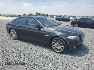 2012 BMW 5 Series 550i with VIN WBAFR9C58CDV59205, listed as a Copart auction lot 53656755 with 122,445 mi miles and Salvage Title. Bid and sale history available at carsss.com. Image 4.