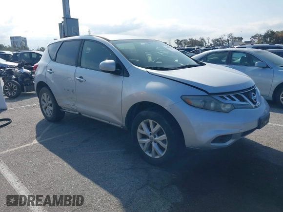 2013 Nissan Murano SL with VIN JN8AZ1MU8DW203724, listed as a IAAI auction lot 41895682 with 113,231 mi miles. Bid and sale history available at carsss.com. Image 1.