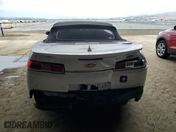 2014 Chevrolet Camaro LT with VIN 2G1FB3D34E9272812, listed as a Copart auction lot 60438455 with 110,379 mi miles and Salvage title. Bid and sale history available at DreamBid. Image 6.