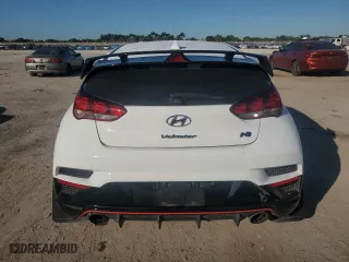 2022 Hyundai Veloster N with VIN KMHT36AH9NU012056, listed as a Copart auction lot 82224154 with 55,500 mi miles and Salvage Title. Bid and sale history available at carsss.com. Image 6.