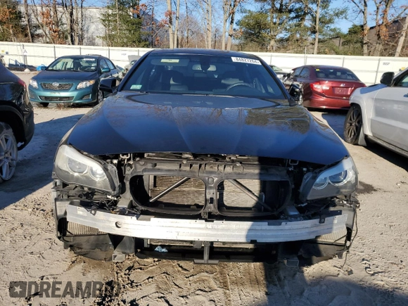 2013 BMW 5 Series 550i with VIN WBAFR9C54DDX79717, listed as a Copart auction lot 84827264 with Not Provided miles and Salvage Title. Bid and sale history available at carsss.com. Image 5.