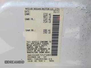 2023 Nissan LEAF SV Plus with VIN 1N4CZ1CV4PC557184, listed as a IAAI auction lot 42034042 with 12,037 mi miles and . Bid and sale history available at DreamBid. Image 9.