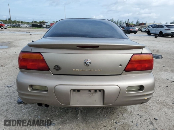 1999 Chrysler Sebring LXi z VIN 4C3AU52N9XE040835, wystawiony jako Copart lot #73418654 z przebiegiem 113 640 mil mil oraz Szkody całkowita. Historia ofert i sprzedaży dostępna na DreamBid. Obrazek 6.