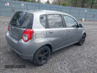 2009 Chevrolet Aveo 1LT with VIN KL1TD66EX9B616420, listed as a IAAI auction lot 42007850 with 123,352 mi miles and . Bid and sale history available at DreamBid. Image 4.