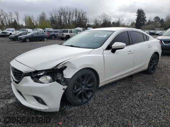 2014 Mazda Mazda6 i Touring with VIN JM1GJ1T69E1114677, listed as a Copart auction lot 50929445 with 237,700 mi miles and Salvage Title. Bid and sale history available at carsss.com. Image 1.