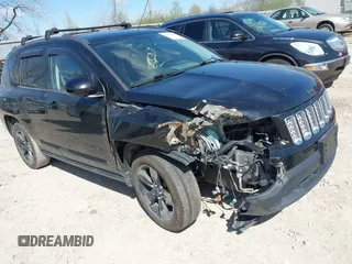 2017 Jeep Compass High Altitude with VIN 1C4NJDEB1HD151132, listed as a IAAI auction lot 41968785 with 164,273 mi miles. Bid and sale history available at carsss.com. Image 1.