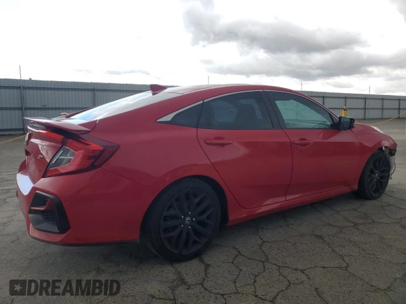 2020 Honda Civic Si z VIN 2HGFC1E54LH700973, wystawiony jako Copart lot #48518285 z przebiegiem 61 421 mil mil oraz Szkoda całkowita • Salvage title. Historia ofert i sprzedaży dostępna na DreamBid. Obrazek 3.