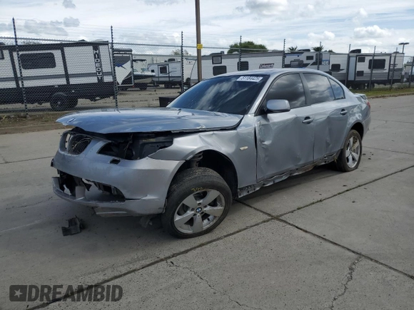 2006 BMW 5 Series 530xi with VIN WBANF73546CG68265, listed as a Copart auction lot 51184425 with 194,170 mi miles and Salvage Title. Bid and sale history available at DreamBid. Image 1.
