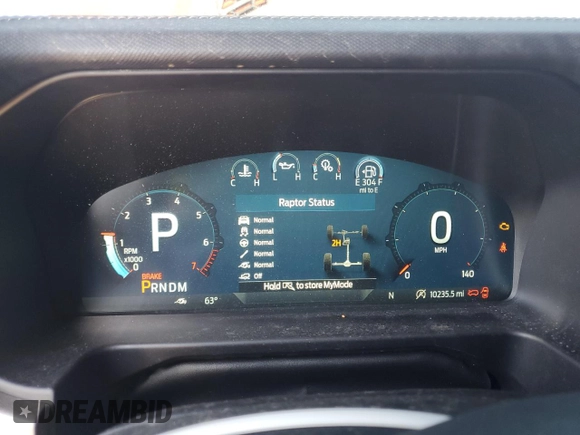 2024 Ford Bronco Raptor с VIN 1FMEE0RR2RLA01327, выставлен на аукционе Copart как лот 43595095 с пробегом 10 235 миль миль и Чистый • Clean title. История ставок и продаж доступна на DreamBid. Изображение 9.