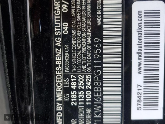2023 Mercedes-Benz C 43 AMG with VIN W1KWJ6EB8PG119569, listed as a Copart auction lot 57043995 with 14,601 mi miles and Salvage title. Bid and sale history available at DreamBid. Image 13.