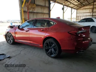 2023 Acura TLX Advance with VIN 19UUB6F68PA004538, listed as a Copart auction lot 66206275 with Not provided miles and Salvage title. Bid and sale history available at DreamBid. Image 2.