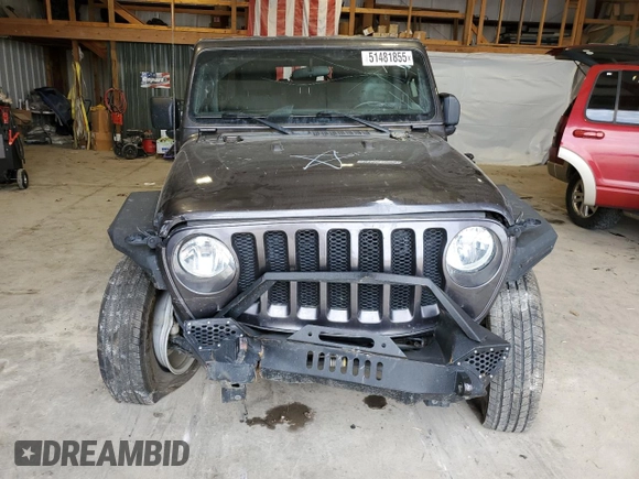 2020 Jeep Wrangler Unlimited Sport S с VIN 1C4HJXDN5LW269143, выставлен на аукционе Copart как лот 51481855 с пробегом Не указан миль и Списание • Salvage title. История ставок и продаж доступна на DreamBid. Изображение 5.