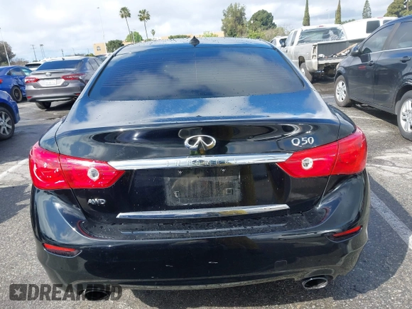 2014 Infiniti Q50 Premium with VIN JN1BV7AR2EM685587, listed as a IAAI auction lot 41777563 with 134,443 mi miles and . Bid and sale history available at DreamBid. Image 16.