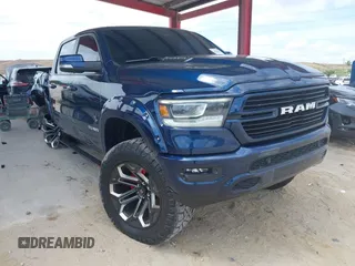 2022 Ram 1500 Laramie with VIN 1C6SRFJT5NN296693, listed as a IAAI auction lot 42206432 with 37,828 mi miles and . Bid and sale history available at DreamBid. Image 1.