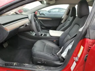 2023 Tesla Model 3 with VIN 5YJ3E1EA3PF698265, listed as a Copart auction lot 53067455 with 12,192 mi miles and Salvage title. Bid and sale history available at DreamBid. Image 7.