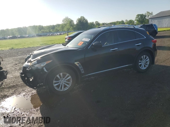 2011 Infiniti FX with VIN JN8AS1MW5BM735012, listed as a Copart auction lot 57234155 with 84,258 mi miles and Salvage title. Bid and sale history available at DreamBid. Image 1.