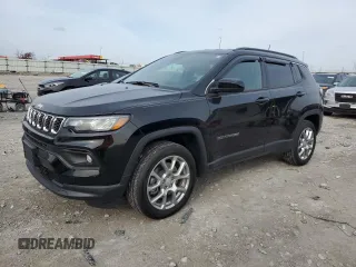 2024 Jeep Compass Latitude Lux with VIN 3C4NJDFN1RT130236, listed as a Copart auction lot 51159065 with 9,678 mi miles and Salvage title. Bid and sale history available at DreamBid. Image 1.