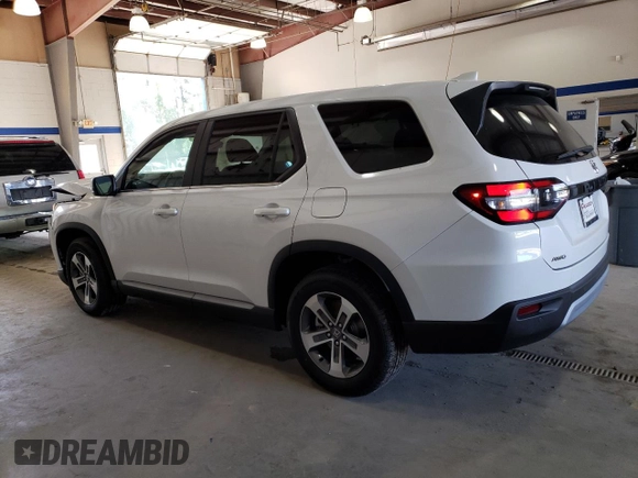 2025 Honda Pilot EX-L with VIN 5FNYG1H40SB037209, listed as a Copart auction lot 72162164 with 333 mi miles and Salvage Title. Bid and sale history available at carsss.com. Image 2.