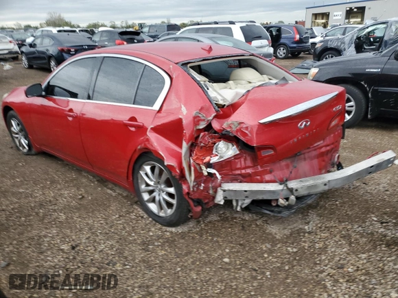 2007 Infiniti G35 G35x with VIN JNKBV61F37M818436, listed as a Copart auction lot 73786244 with 159,132 mi miles and Salvage Title. Bid and sale history available at DreamBid. Image 2.