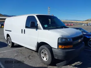 2021 Chevrolet Express Cargo Van with VIN 1GCWGAFP8M1216730, listed as a IAAI auction lot 41741088 with 145,432 mi miles. Bid and sale history available at carsss.com. Image 1.