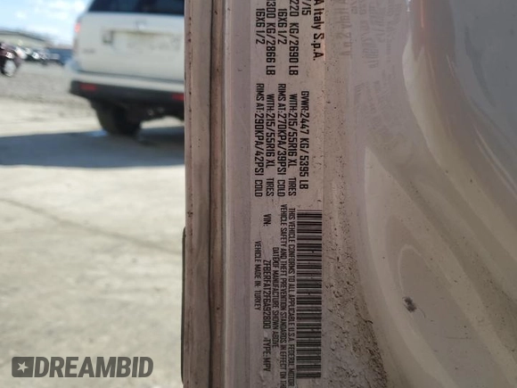 2015 Ram ProMaster City Cargo Tradesman with VIN ZFBERFAT2F6A92800, listed as a Copart auction lot 47089075 with 129,553 mi miles and Clean Title. Bid and sale history available at carsss.com. Image 13.