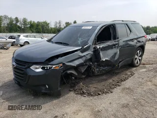 2021 Chevrolet Traverse LT with VIN 1GNEVHKW1MJ234632, listed as a Copart auction lot 58929115 with 58,342 mi miles and Salvage title. Bid and sale history available at DreamBid. Image 1.