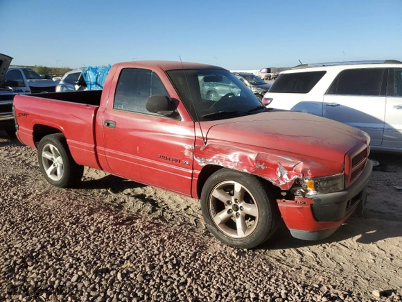 1998 Dodge Ram 1500 with VIN 3B7HC16Z4WM205221, listed as a Copart auction lot 42366595 with 205,646 mi miles and Salvage Title. Bid and sale history available at carsss.com. Image 4.