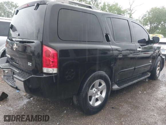 2007 Nissan Armada SE with VIN 5N1AA08C17N715135, listed as a IAAI auction lot 42292190 with 188,073 mi miles and . Bid and sale history available at DreamBid. Image 4.