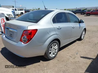2012 Chevrolet Sonic LT with VIN 1G1JC5SH1C4178839, listed as a IAAI auction lot 42142454 with 143,140 mi miles and . Bid and sale history available at DreamBid. Image 4.