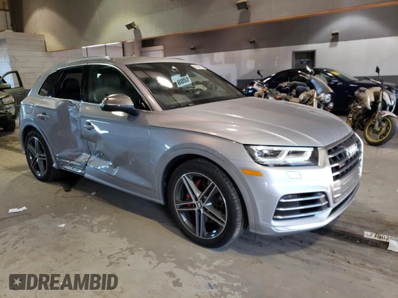 2019 Audi SQ5 Premium Plus with VIN WA1B4AFY8K2121442, listed as a Copart auction lot 80944933 with 44,179 mi miles and . Bid and sale history available at DreamBid. Image 4.