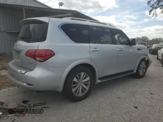 2017 Infiniti QX80 with VIN JN8AZ2NF7H9640379, listed as a Copart auction lot 76478454 with 121,582 mi miles and Non Repairable. Bid and sale history available at carsss.com. Image 3.