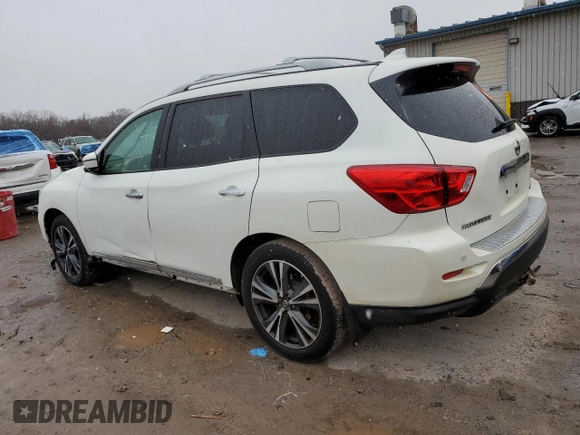 2020 Nissan Pathfinder Platinum with VIN 5N1DR2DM0LC623651, listed as a Copart auction lot 82106934 with 75,844 mi miles and Salvage Title. Bid and sale history available at carsss.com. Image 2.