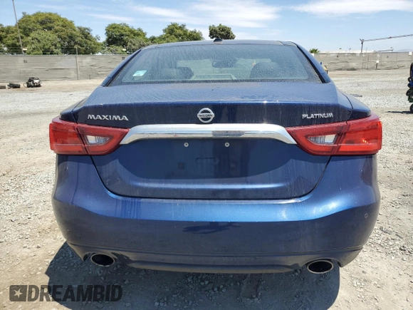 2016 Nissan Maxima SV with VIN 1N4AA6AP5GC383724, listed as a Copart auction lot 63520495 with 79,796 mi miles and Salvage title. Bid and sale history available at DreamBid. Image 6.