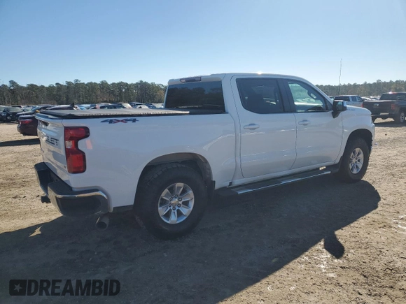 2021 Chevrolet Silverado 1500 LT with VIN 3GCUYDET1MG276340, listed as a Copart auction lot 87380464 with 74,499 mi miles and Salvage Title. Bid and sale history available at carsss.com. Image 3.