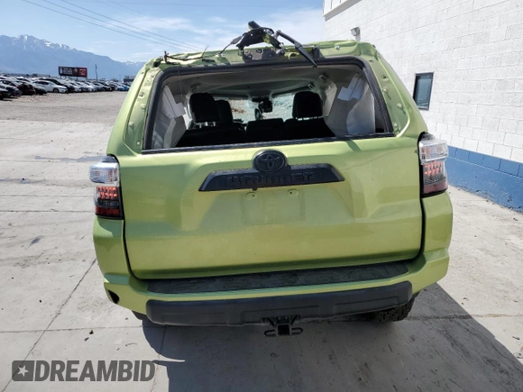 2023 Toyota 4Runner TRD Off Road Premium with VIN JTERU5JR6P6110477, listed as a Copart auction lot 58771685 with Not provided miles and Salvage title. Bid and sale history available at DreamBid. Image 6.