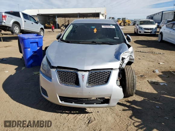 2009 Pontiac Vibe w/1SA with VIN 5Y2SP67809Z468726, listed as a Copart auction lot 76040584 with 132,311 mi miles and Salvage Title. Bid and sale history available at carsss.com. Image 5.