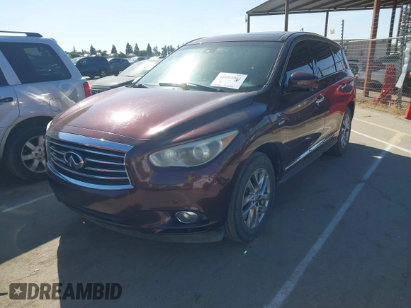 2014 Infiniti QX60 Hybrid with VIN 5N1CL0MM3EC548271, listed as a IAAI auction lot 42093901 with 139,377 mi miles and . Bid and sale history available at DreamBid. Image 2.